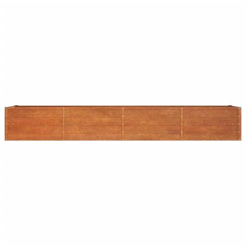 Højbed 320x80x45 cm cortenstål rustfarvet