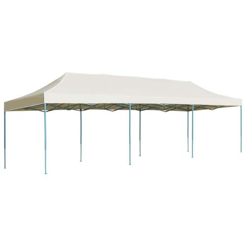 Foldbart pop op-festtelt 3x9 m cremefarvet