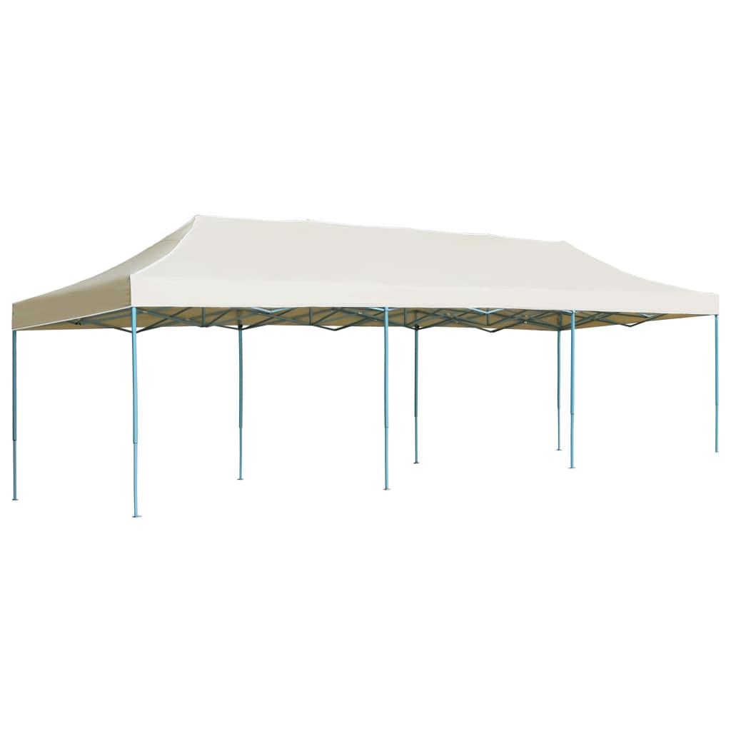 Foldbart pop op-festtelt 3x9 m cremefarvet