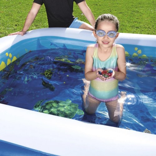 Bestway Undersea Adventure oppustelig pool 54177 - 262×175×51 cm