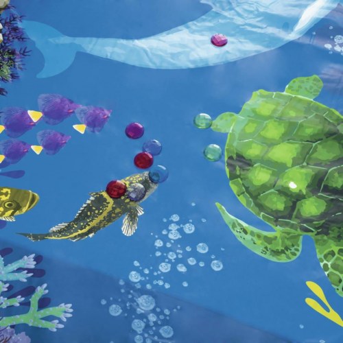 Bestway Undersea Adventure oppustelig pool 54177 - 262×175×51 cm