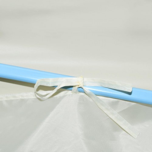 Pop op-festtelt 3x9 m 5 sidevægge foldbart cremefarvet