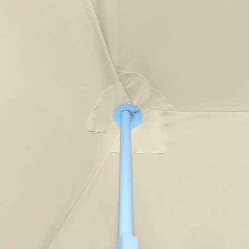 Pop op-festtelt 3x9 m 5 sidevægge foldbart cremefarvet