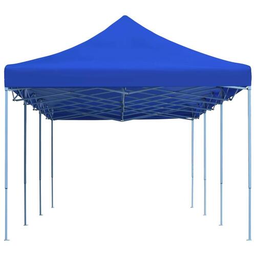 Foldbart pop up-festtelt 3 x 9 m blå