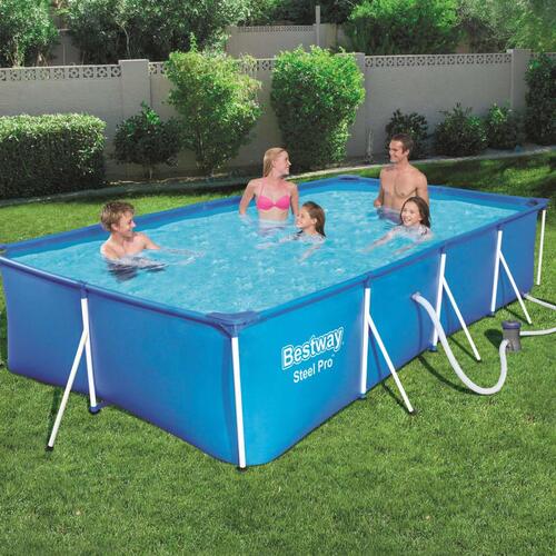 Bestway Steel Pro pool rektangulær 400 x 211 x 81 cm 56424