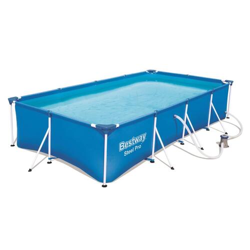 Bestway Steel Pro pool rektangulær 400 x 211 x 81 cm 56424