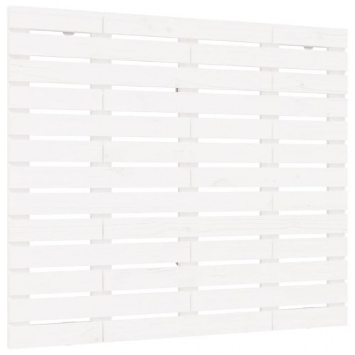 Sengegavl 81 x 3 x 91,5 cm massivt fyrretræ - hvid