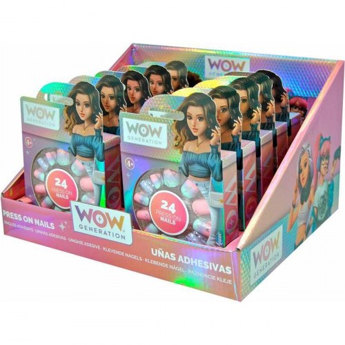 Falske negle - Wow Generation press-on manicuresæt (24 stk)
