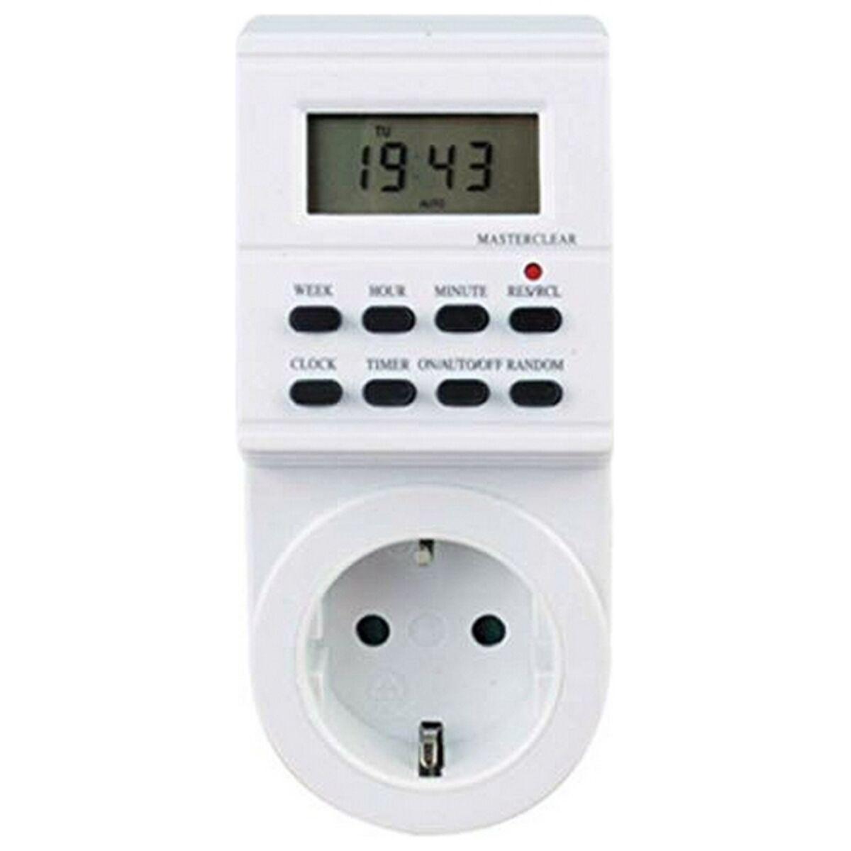 Digital timer-stik - Silver Electronics 49401, ugeprogrammerbar