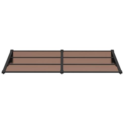 Dørbaldakin 199x90 cm polycarbonat sort
