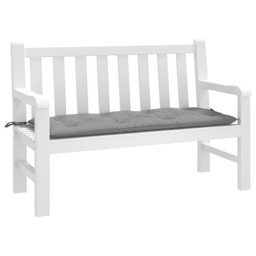 Hynde til havebænk 120x50x7 cm stof grå