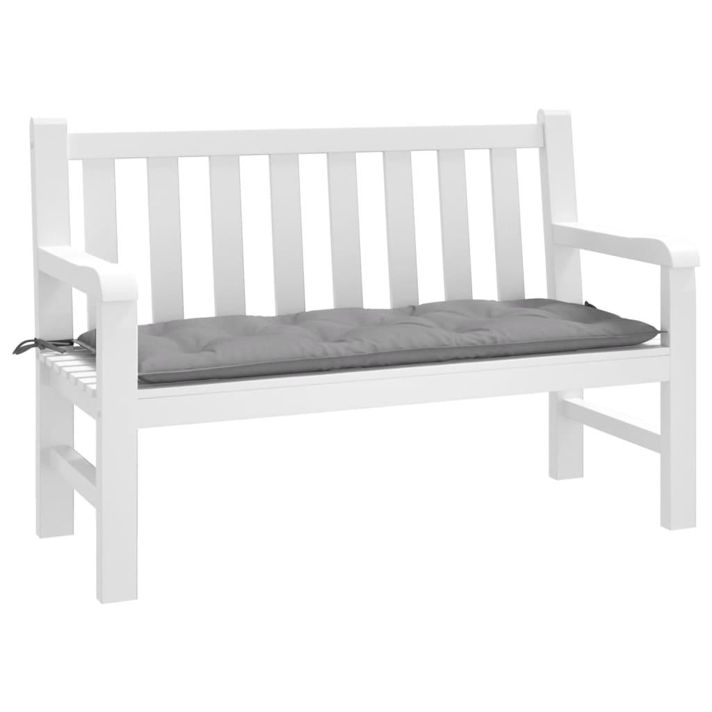 Hynde til havebænk 120x50x7 cm stof grå
