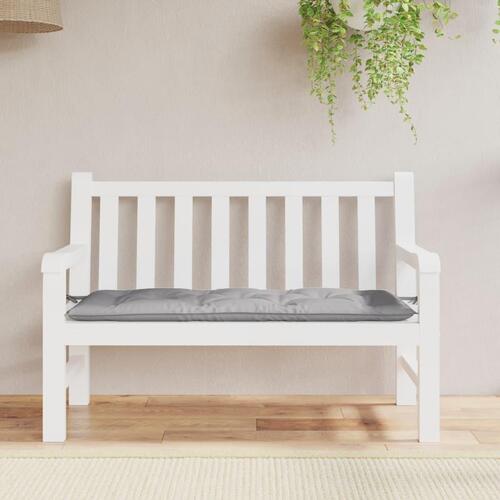 Hynde til havebænk 120x50x7 cm stof grå