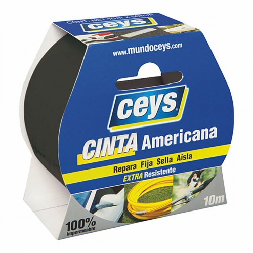 Ceys gaffertape - sort 10 m x 50 mm