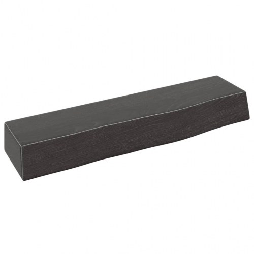 Væghylde 40x10x6 cm behandlet massivt egetræ mørkebrun