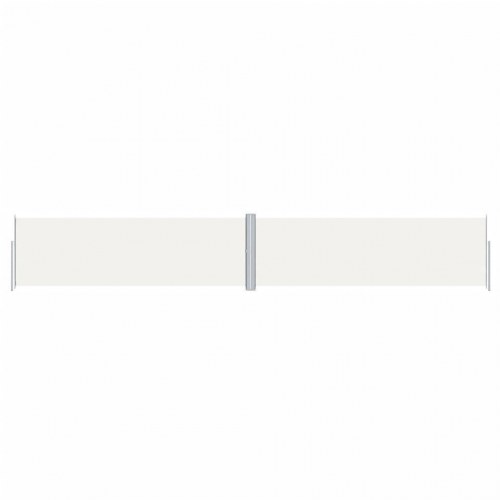 Sammenrullelig sidemarkise 160 × 1.000 cm - cremefarvet