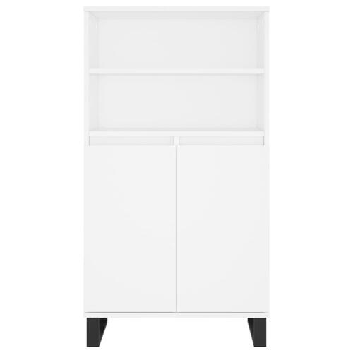 Skab 60x36x110 cm konstrueret træ hvid