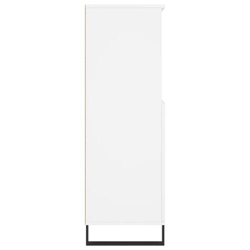 Skab 60x36x110 cm konstrueret træ hvid