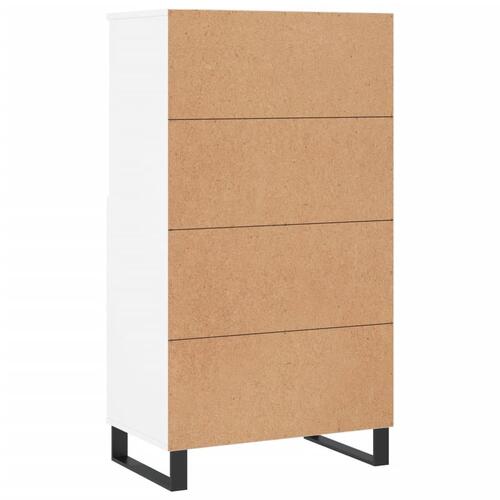 Skab 60x36x110 cm konstrueret træ hvid