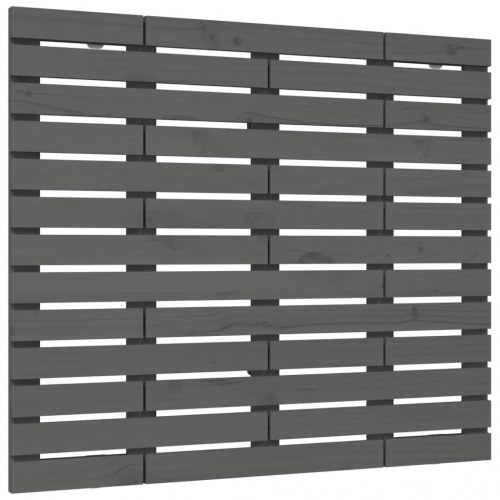 Sengegavl i massivt fyrretræ 141 x 3 x 91,5 cm - grå