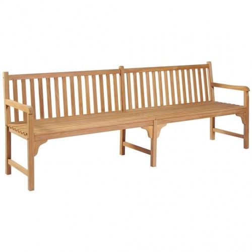 Havebænk 240 cm massivt teak
