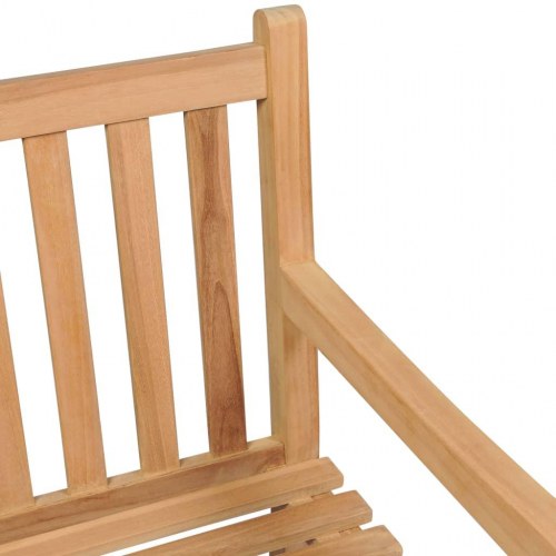 Havebænk 240 cm massivt teak