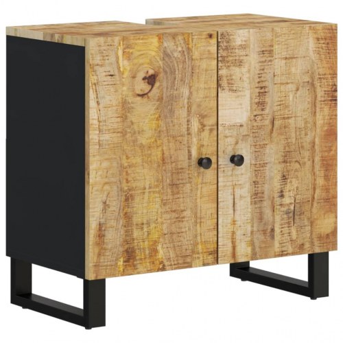 Vaskeskab 62×33×58 cm i massivt mangotræ og konstrueret træ