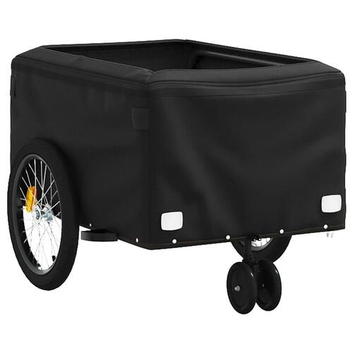Cykelanhænger 30 kg jern sort og rød