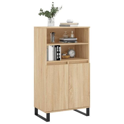 Skab 60x36x110 cm konstrueret træ Sonoma-eg