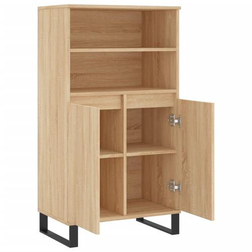 Skab 60x36x110 cm konstrueret træ Sonoma-eg