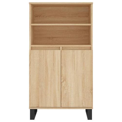 Skab 60x36x110 cm konstrueret træ Sonoma-eg