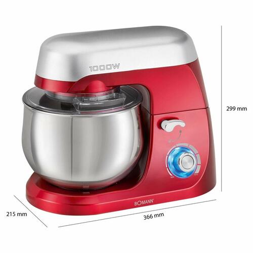 Foodprocessor Bomann KM 6009 CB Rød 1000 W 5 L