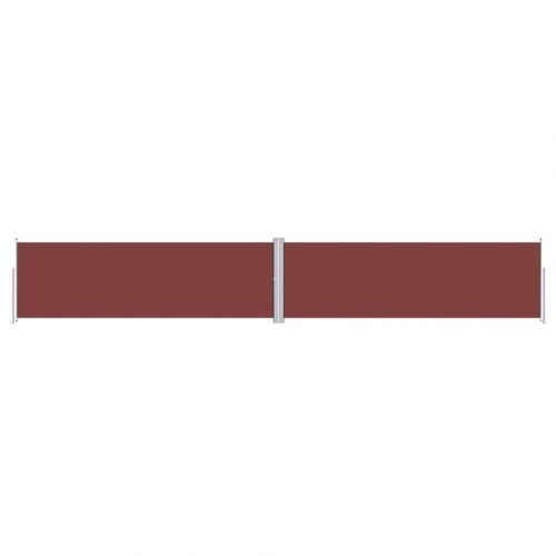 Sammenrullelig sidemarkise 160 × 1.000 cm - brun