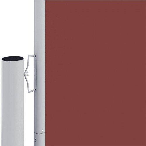Sammenrullelig sidemarkise 160 × 1.000 cm - brun