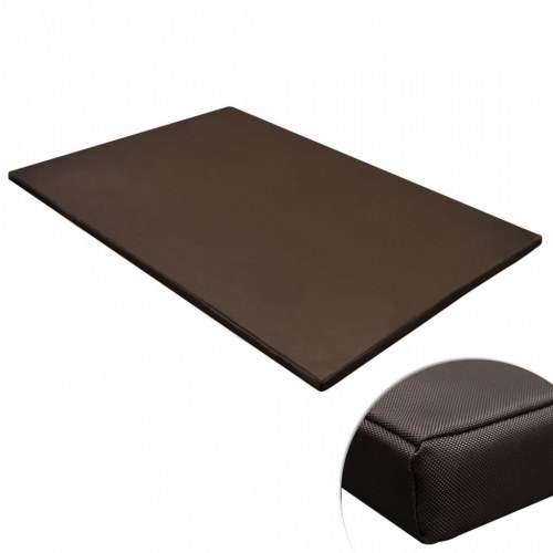 Hundemåtte - flad rektangulær, brun XL 120 × 90 cm