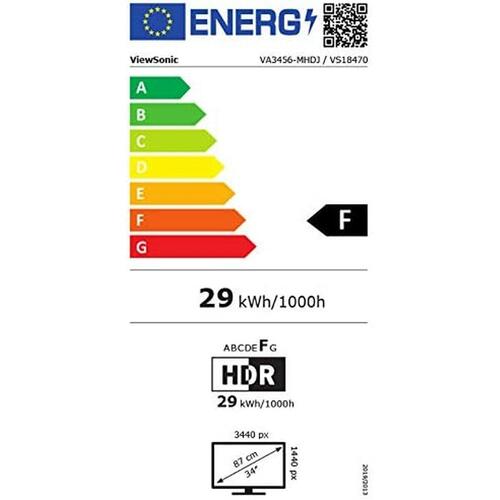 Skærm ViewSonic VA3456-MHDJ IPS 34"