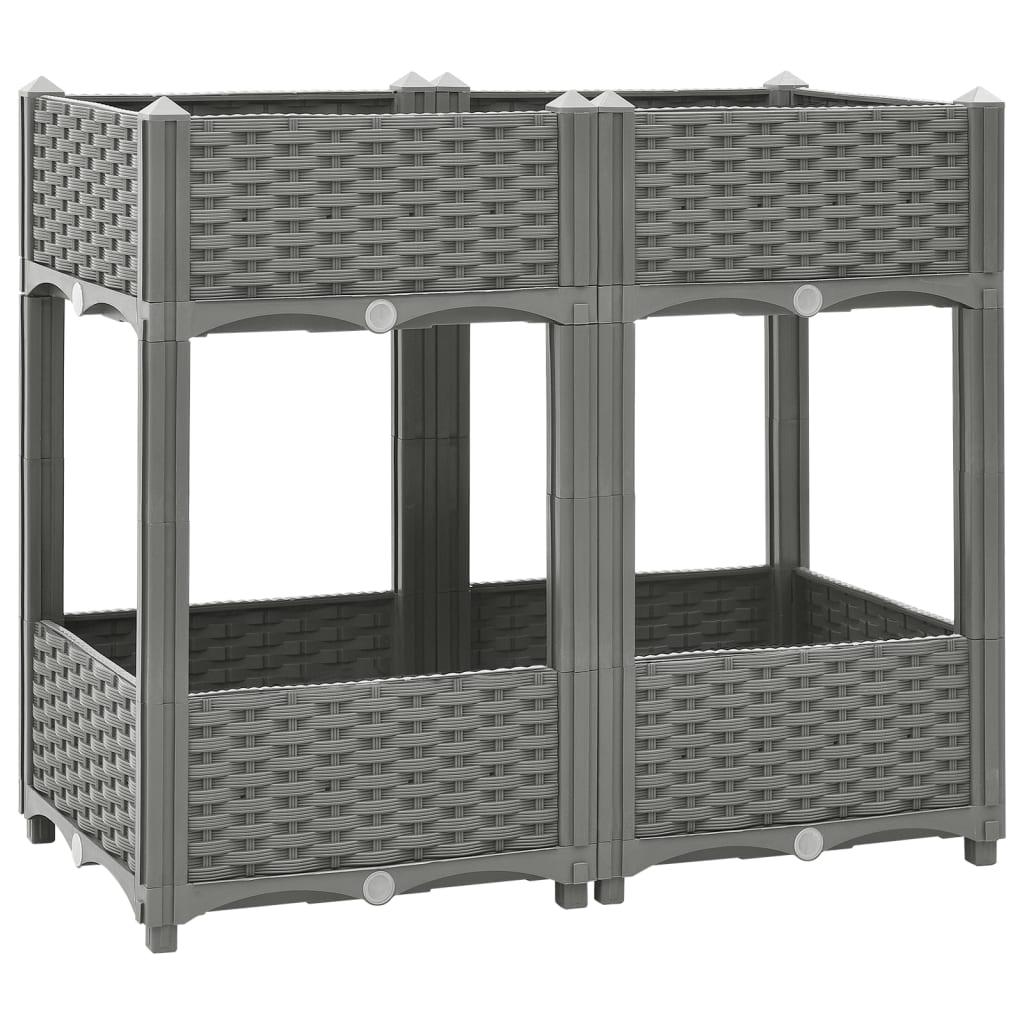 Højbed 80x40x71 cm polypropylen