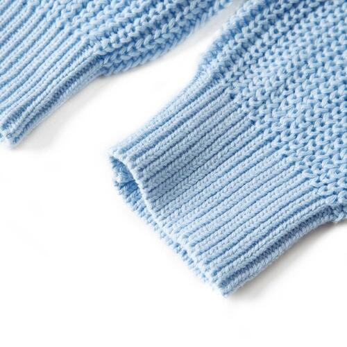 Strikket cardigan til børn str. 92 blå
