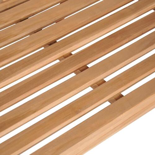 Gyngebænk massivt teaktræ 120 x 60 x 57,5 cm brun