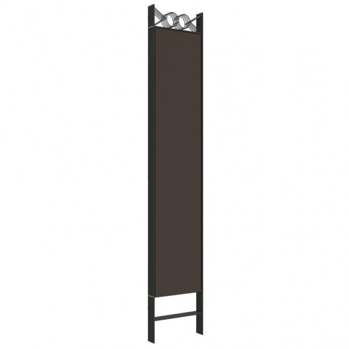 5-panels rumdeler 200x220 cm stof brun