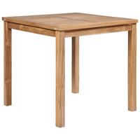 Havebord 80x80x77 cm massivt teaktræ