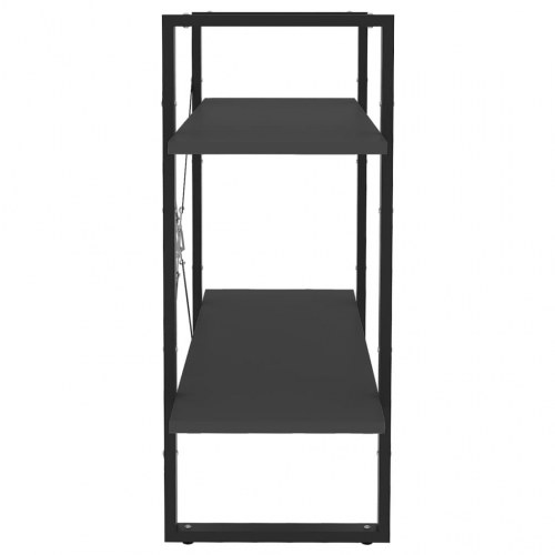 Bogreol med 2 hylder 80 x 30 x 70 cm - grå