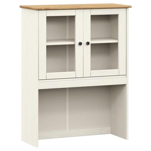 Skænk VIGO 78x40x175 cm massivt fyrretræ hvid