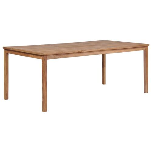Havebord 200x100x77 cm massivt teaktræ