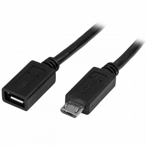 Startech Micro USB forlængerkabel 50 cm - sort