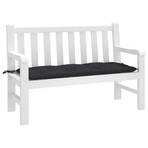 Hynde til havebænk 120x50x7 cm oxfordstof sort