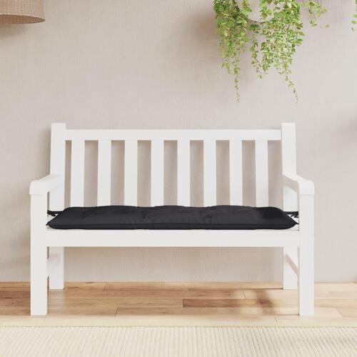 Hynde til havebænk 120x50x7 cm oxfordstof sort