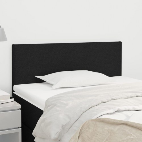 Sengegavl i stof 100 x 5 x 78/88 cm - sort