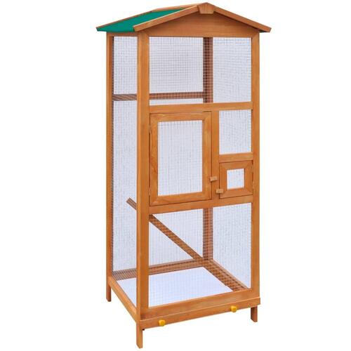 Fuglebur 65x63x165 cm træ