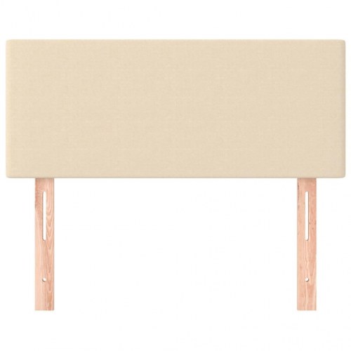 Sengegavl i stof 100 x 5 x 78/88 cm - cremefarvet